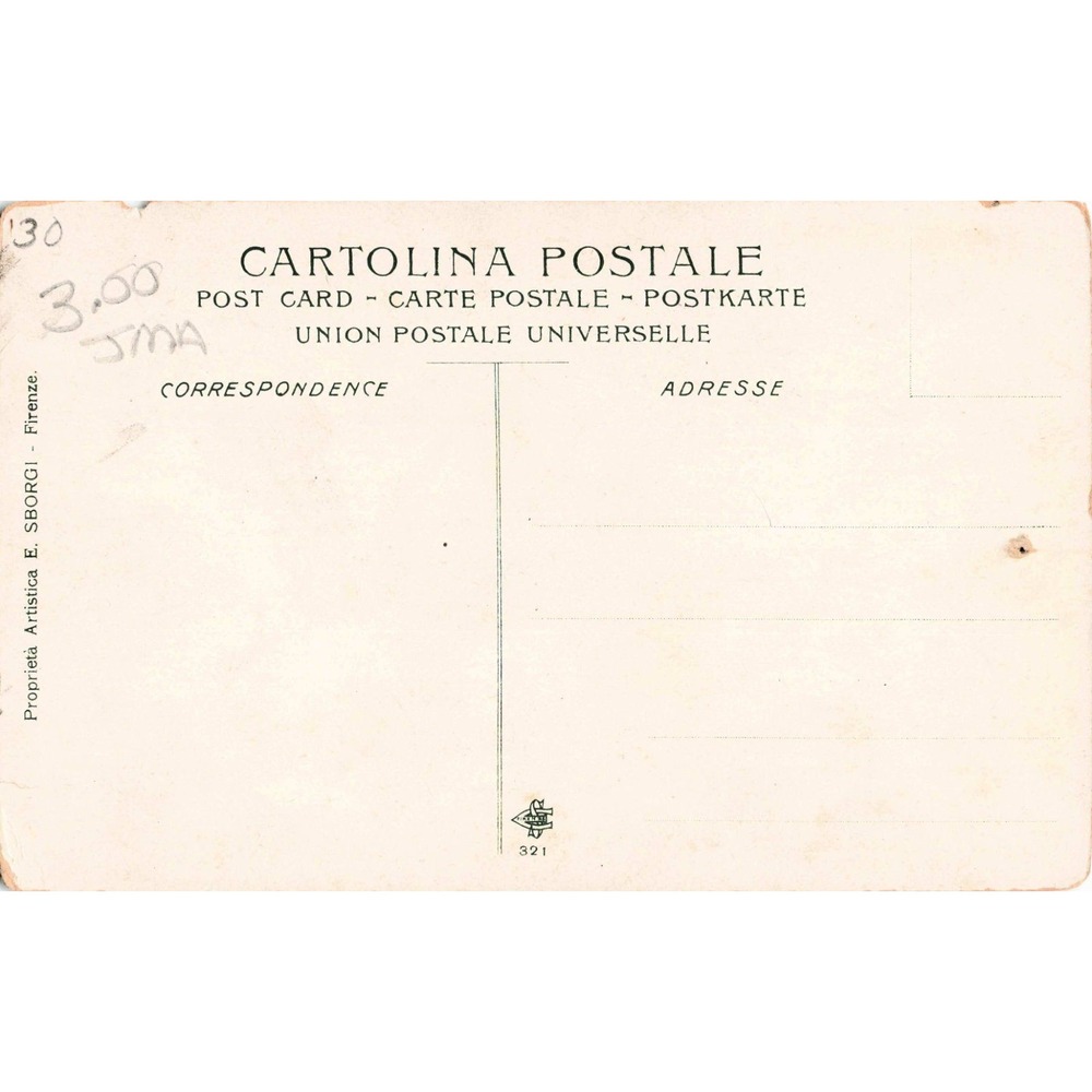 Florence Firenze Italy Pope Julius II Raffaello Raphael Sanzio Art Postcard - Picture 2 of 2